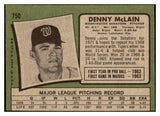 1971 Topps Baseball #750 Denny McLain Senators VG 514279