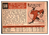 1959 Topps Baseball #518 Mike Cuellar Reds EX 514282