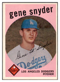 1959 Topps Baseball #522 Gene Snyder Dodgers NR-MT 514283