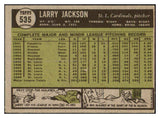 1961 Topps Baseball #535 Larry Jackson Cardinals EX-MT 514287