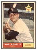 1961 Topps Baseball #529 Bob Roselli White Sox EX 514292