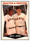 1960 Topps Baseball #007 Willie Mays Bill Rigney VG-EX 514310