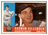 1960 Topps Baseball #210 Harmon Killebrew Senators EX 514311