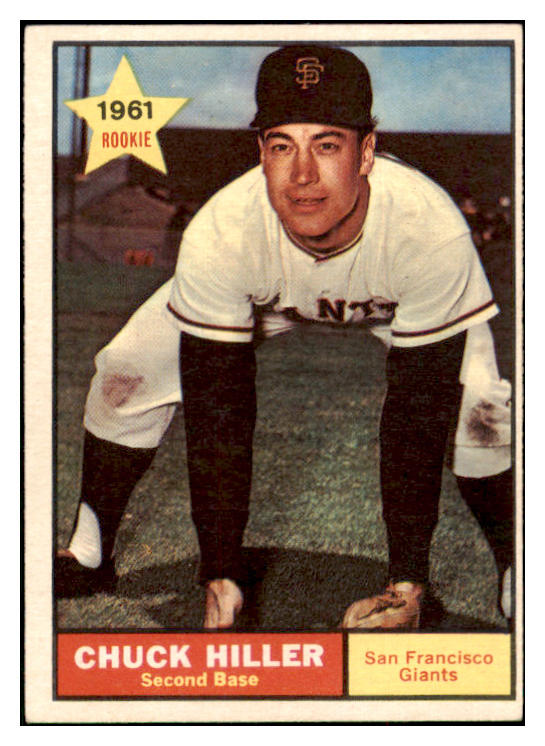 1961 Topps Baseball #538 Chuck Hiller Giants EX-MT 514318