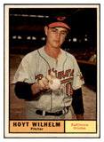 1961 Topps Baseball #545 Hoyt Wilhelm Orioles EX 514322