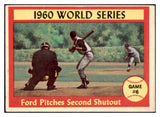 1961 Topps Baseball #311 World Series Game 6 Whitey Ford EX 514323