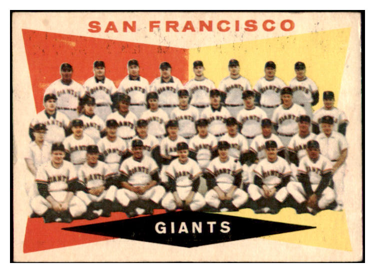 1960 Topps Baseball #151 San Francisco Giants Team VG-EX 514327