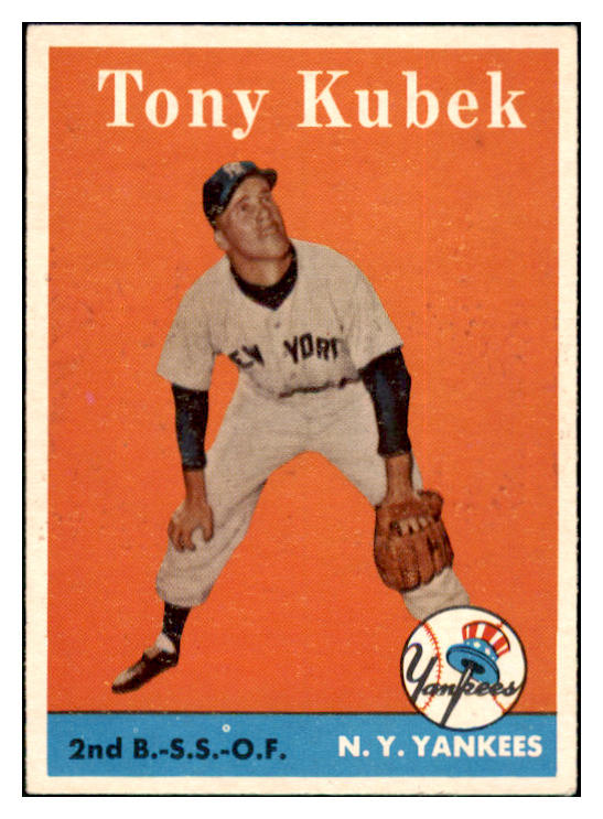 1958 Topps Baseball #393 Tony Kubek Yankees EX-MT 514346