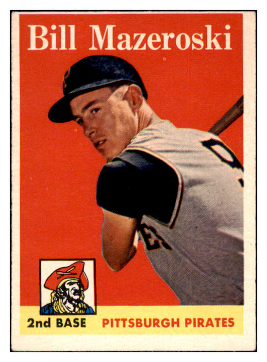 1958 Topps Baseball #238 Bill Mazeroski Pirates EX 514347