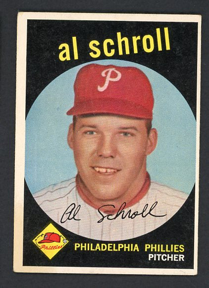 1959 Topps Baseball #546 Al Schroll Phillies VG-EX 514349