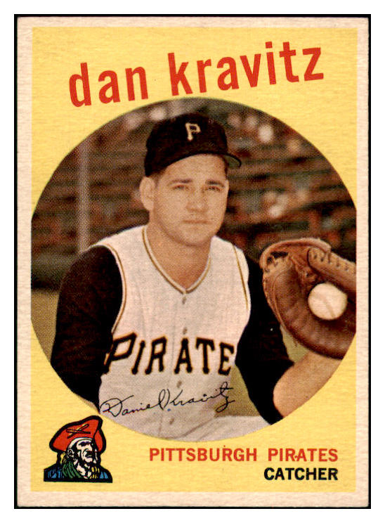 1959 Topps Baseball #536 Danny Kravitz Pirates EX 514352