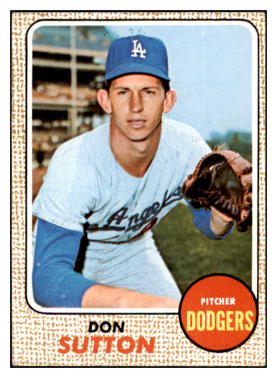 1968 Topps Baseball #103 Don Sutton Dodgers EX 514405