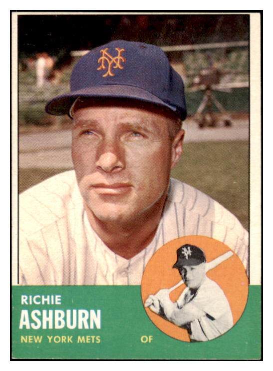 1963 Topps Baseball #135 Richie Ashburn Mets EX 514409