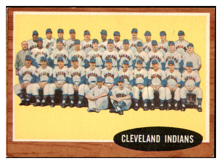 1962 Topps Baseball #537 Cleveland Indians Team EX-MT 514416