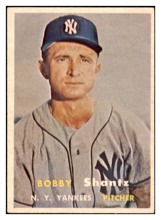 1957 Topps Baseball #272 Bobby Shantz Yankees EX-MT 514440