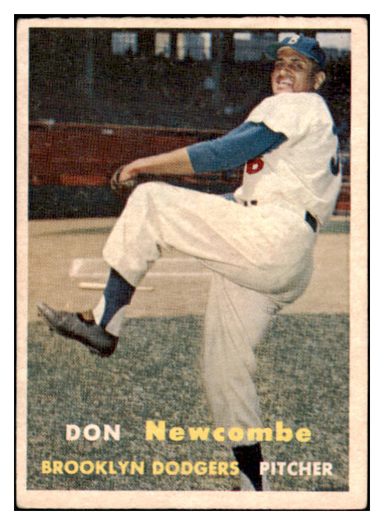 1957 Topps Baseball #130 Don Newcombe Dodgers EX 514449