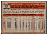 1957 Topps Baseball #080 Gil Hodges Dodgers EX 514461