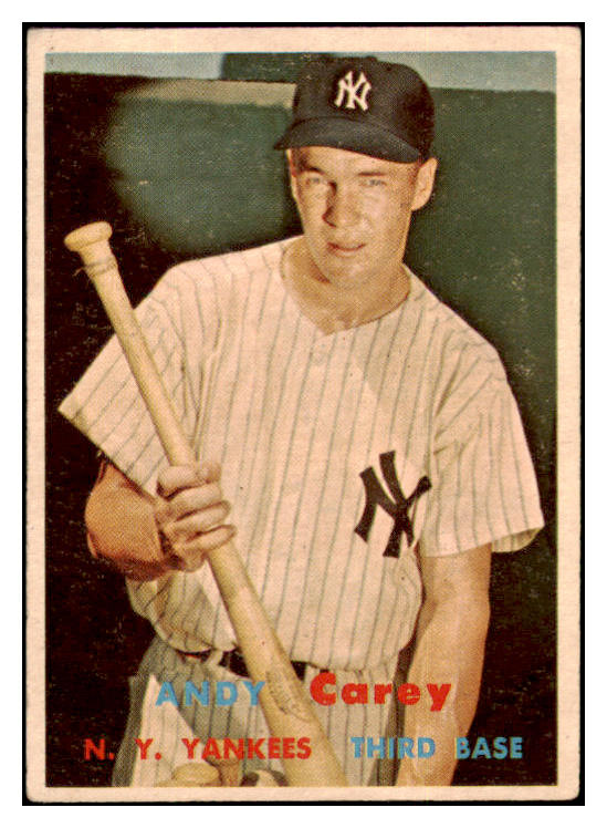 1957 Topps Baseball #290 Andy Carey Yankees VG-EX 514465