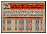 1957 Topps Baseball #045 Carl Furillo Dodgers EX-MT 514471