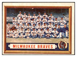 1957 Topps Baseball #114 Milwaukee Braves Team EX 514476