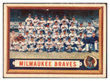 1957 Topps Baseball #114 Milwaukee Braves Team VG-EX 514478