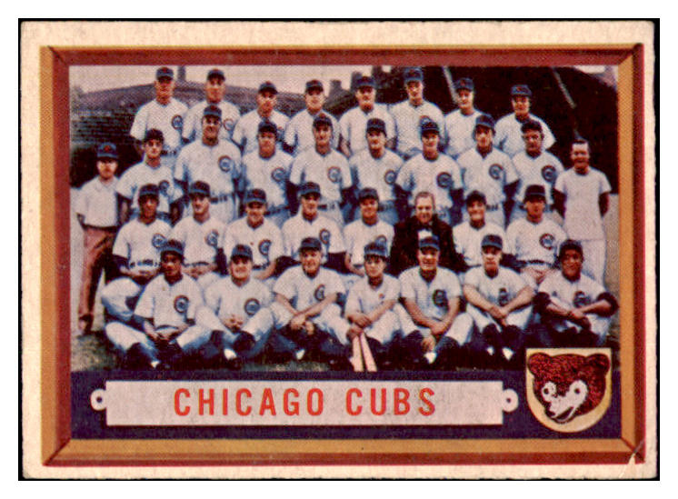 1957 Topps Baseball #183 Chicago Cubs Team VG-EX 514480