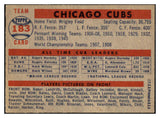 1957 Topps Baseball #183 Chicago Cubs Team VG-EX 514480