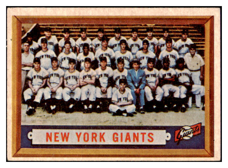 1957 Topps Baseball #317 New York Giants Team EX 514486