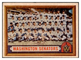 1957 Topps Baseball #270 Washington Senators Team EX 514490