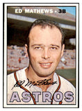 1967 Topps Baseball #166 Eddie Mathews Astros EX-MT 514500