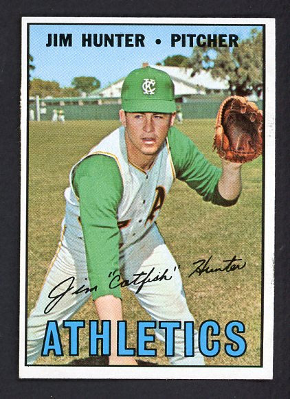 1967 Topps Baseball #369 Catfish Hunter A's EX-MT 514515