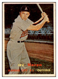 1957 Topps Baseball #298 Irv Noren A's EX 514528