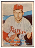 1957 Topps Baseball #314 Ed Bouchee Phillies EX 514537