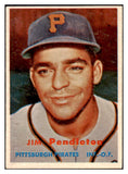 1957 Topps Baseball #327 Jim Pendleton Pirates EX 514541