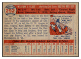 1957 Topps Baseball #292 Billy Klaus Red Sox EX 514545