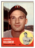 1963 Topps Baseball #500 Harmon Killebrew Twins EX+/EX-MT 514559