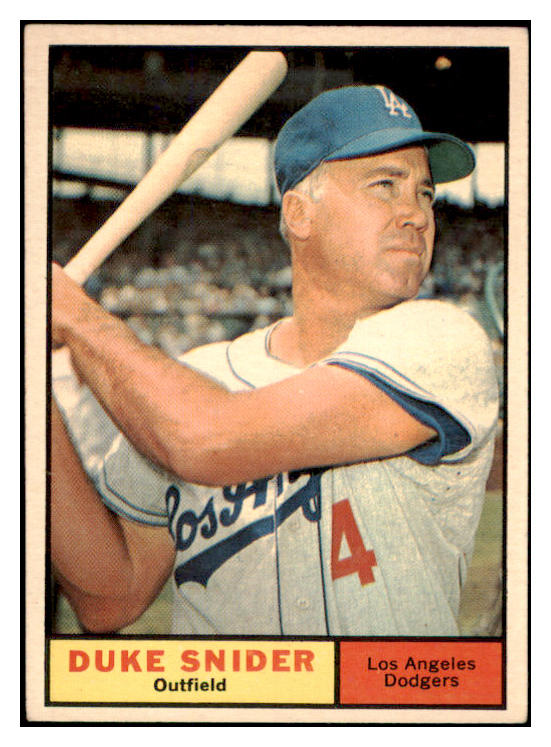 1961 Topps Baseball #443 Duke Snider Dodgers EX-MT 514566