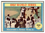 1961 Topps Baseball #312 World Series Game 7 Mazeroski EX-MT 514567