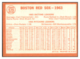 1964 Topps Baseball #579 Boston Red Sox Team EX-MT/NR-MT 514578