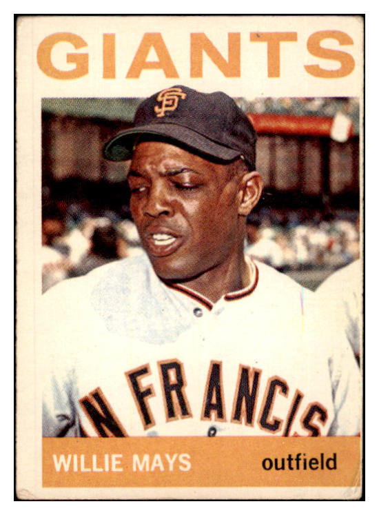 1964 Topps Baseball #150 Willie Mays Giants VG 514580