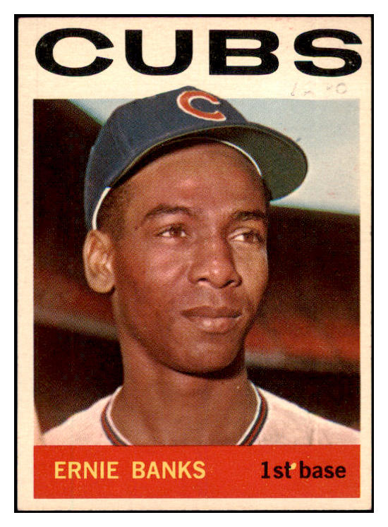 1964 Topps Baseball #055 Ernie Banks Cubs EX-MT 514587