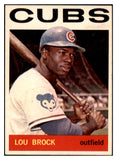 1964 Topps Baseball #029 Lou Brock Cubs EX-MT 514588