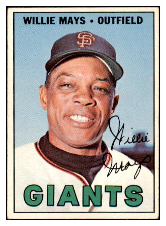 1967 Topps Baseball #200 Willie Mays Giants EX 514593