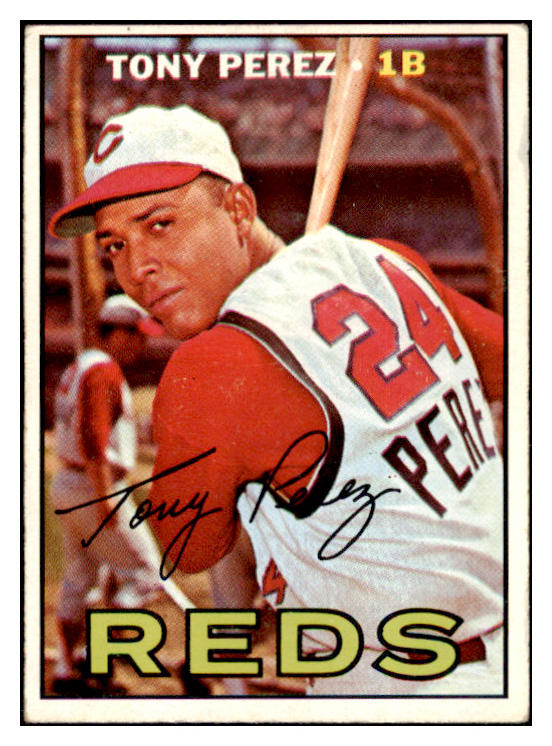 1967 Topps Baseball #476 Tony Perez Reds EX 514594