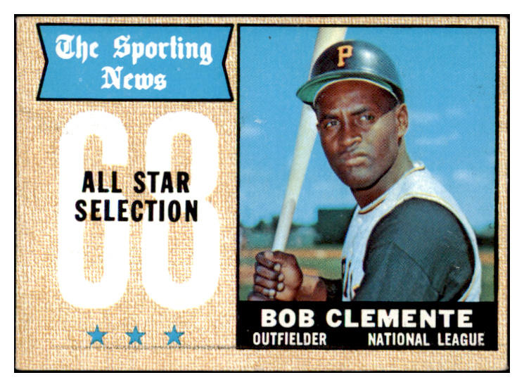 1968 Topps Baseball #374 Roberto Clemente A.S. Pirates VG-EX 514619