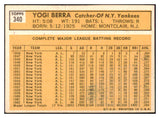 1963 Topps Baseball #340 Yogi Berra Yankees EX 514623