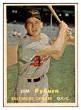 1957 Topps Baseball #276 Jim Pyburn Orioles EX 514625