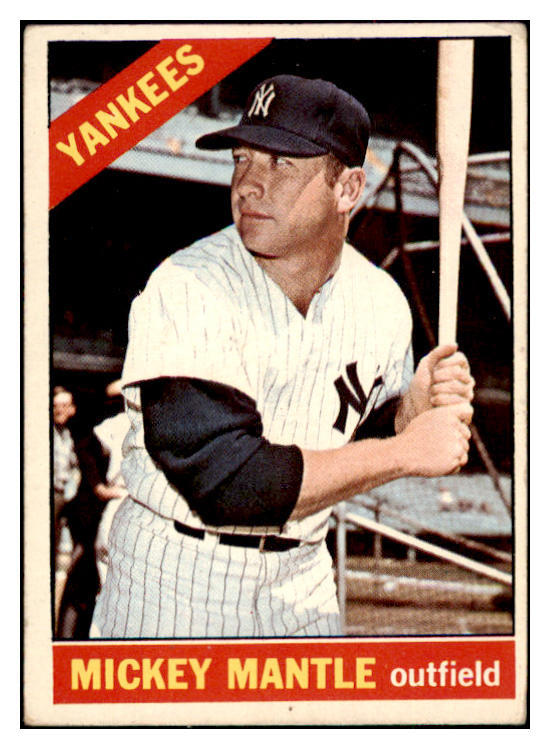 1966 Topps Baseball #050 Mickey Mantle Yankees VG 514633