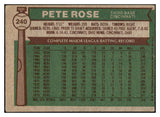 1976 Topps Baseball #240 Pete Rose Reds VG-EX 514653