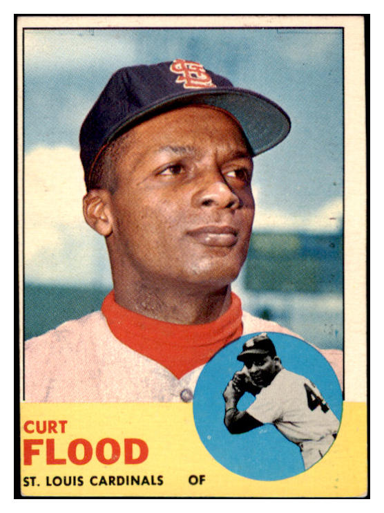 1963 Topps Baseball #505 Curt Flood Cardinals EX 514667